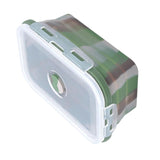 Max Collapsible Silicone Bowl Cup Lunch Box for Outdoor Travel 350ml Rectangle