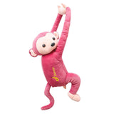 Soft Tissue Holder Adorable Cartoon Monkey Car Paper Cover Dispenser Pink