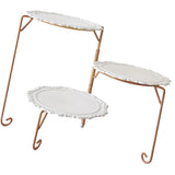 Max Folding Cake Stand Dessert Display Holder Champagne Rack for Wedding Party