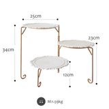 Max Folding Cake Stand Dessert Display Holder Champagne Rack for Wedding Party