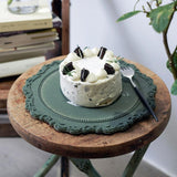 Max Morandi Resin Coaster Plate Cafe Afternoon Tea Wedding Dessert Serving Green