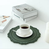Max Morandi Resin Coaster Plate Cafe Afternoon Tea Wedding Dessert Serving Green
