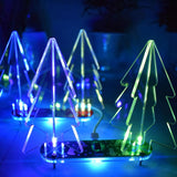 Max LED Light 3D Christmas Tree DIY Kit Gift Green PCB with Transparent Acrylic