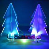 Max LED Light 3D Christmas Tree DIY Kit Gift Green PCB with Transparent Acrylic