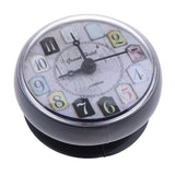 Max Mini Wall Clock Suction Cup Water Resistant for Bathroom Kitchen Grey