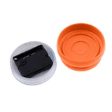 Max Mini Wall Clock Suction Cup Water Resistant for Bathroom Kitchen Orange