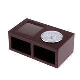 Max Tabletop Alarm Clock with Pen Holder Home Office Tabletop Organizer Coffee