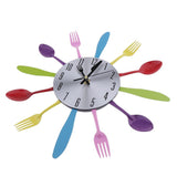 Max Creative Cutlery Spoon Fork Wall Clock For Living Room Bedroom Decor Gifts