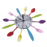 Max Creative Cutlery Spoon Fork Wall Clock For Living Room Bedroom Decor Gifts