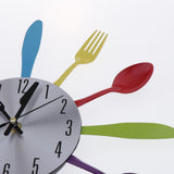 Max Creative Cutlery Spoon Fork Wall Clock For Living Room Bedroom Decor Gifts