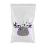 Max Short Cotton Waist Serving Apron 1 Pocket w/bowknot Purple