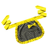 Max Short Cotton Waist Serving Apron 1 Pocket w/bowknot Yellow