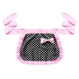 Max Short Cotton Waist Serving Apron 1 Pocket w/bowknot Pink