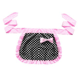 Max Short Cotton Waist Serving Apron 1 Pocket w/bowknot Pink