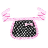 Max Short Cotton Waist Serving Apron 1 Pocket w/bowknot Pink