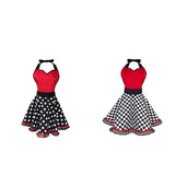 Max Cotton Apron Sexy Women Girl Apron Christmas Dress Cosplay Costume Checked