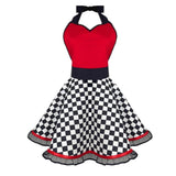 Max Cotton Apron Sexy Women Girl Apron Christmas Dress Cosplay Costume Checked