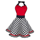 Max Cotton Apron Sexy Women Girl Apron Christmas Dress Cosplay Costume Checked
