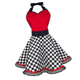 Max Cotton Apron Sexy Women Girl Apron Christmas Dress Cosplay Costume Checked