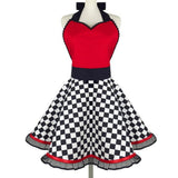 Max Cotton Apron Sexy Women Girl Apron Christmas Dress Cosplay Costume Checked