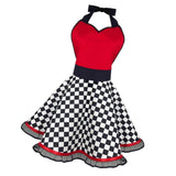 Max Cotton Apron Sexy Women Girl Apron Christmas Dress Cosplay Costume Checked
