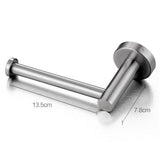 Max Maxb Toilet Paper Holder Stainless Steel Round Wall Mounted  Punching_Silver