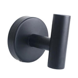 Max Stainless Wall Mount Hook Robe Coat Hanger Towel Rack Wall Mounted Black