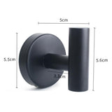Max Stainless Wall Mount Hook Robe Coat Hanger Towel Rack Wall Mounted Black