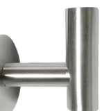 Max Stainless Wall Mount Hook Robe Coat Hanger Towel Rack Self Adhesive Silver