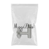Max Stainless Wall Mount Hook Robe Coat Hanger Towel Rack Self Adhesive Silver