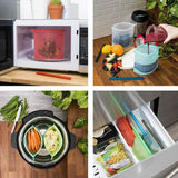 Max Food Fresh Zip Top Bag Freezer Fruit Snack Juice Storage Container 1000ml