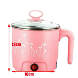 Max Mini Electric Cooking Pot Rapid Noodle Cooker 220V EU Plug Pink_Dia.16cm