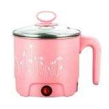 Max Mini Electric Cooking Pot Rapid Noodle Cooker 220V EU Plug Pink_Dia.16cm