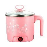 Max Mini Electric Cooking Pot Rapid Noodle Cooker 220V EU Plug Pink_Dia.16cm