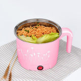 Max Mini Electric Cooking Pot Rapid Noodle Cooker 220V EU Plug Pink_Dia.16cm