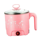 Max Mini Electric Cooking Pot Rapid Noodle Cooker 220V EU Plug Pink_Dia.18cm