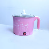 Max Mini Electric Cooking Pot Rapid Noodle Cooker 220V EU Plug Pink_Dia.18cm