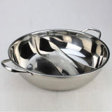 Max Stainless Steel Chinese Hot Pot Dual Site Household Kitchen Cookware 30cm