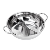 Max Stainless Steel Chinese Hot Pot Dual Site Household Kitchen Cookware 30cm