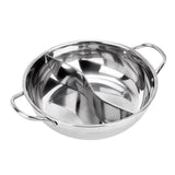 Max Stainless Steel Chinese Hot Pot Dual Site Household Kitchen Cookware 32cm