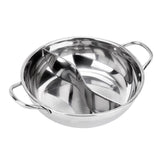 Max Stainless Steel Chinese Hot Pot Dual Site Household Kitchen Cookware 32cm