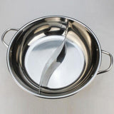Max Stainless Steel Chinese Hot Pot Dual Site Household Kitchen Cookware 32cm