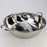 Max Stainless Steel Chinese Hot Pot Dual Site Household Kitchen Cookware 32cm