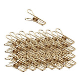 Max gold plating Stainless Steel Wire Clips Wind-proof Clamps 40pcs/pack