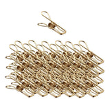 Max gold plating Stainless Steel Wire Clips Wind-proof Clamps 40pcs/pack