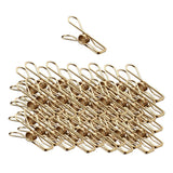 Max gold plating Stainless Steel Wire Clips Wind-proof Clamps 40pcs/pack