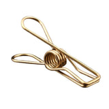 Max gold plating Stainless Steel Wire Clips Wind-proof Clamps 40pcs/pack