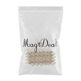 Max gold plating Stainless Steel Wire Clips Wind-proof Clamps 40pcs/pack