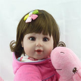 Max 22" Baby Doll with Giraffe Silicone Body Adorable Lifelike Toddler Baby Doll