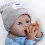 Max 22" Baby Doll with Blanket Silicone Body Adorable Lifelike Toddler Baby Doll